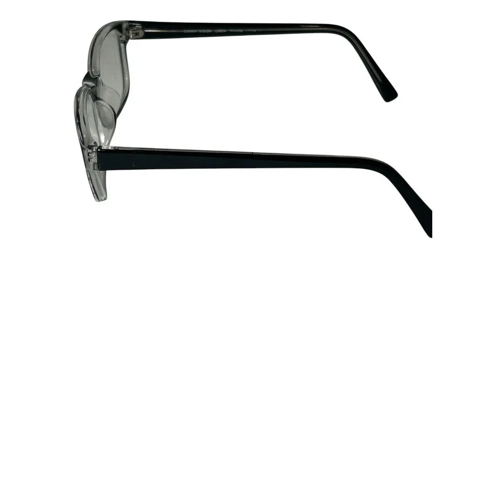 CANNY VISION Black on Crystal LINDA Eyeglasses 51-18-140 Frames Only